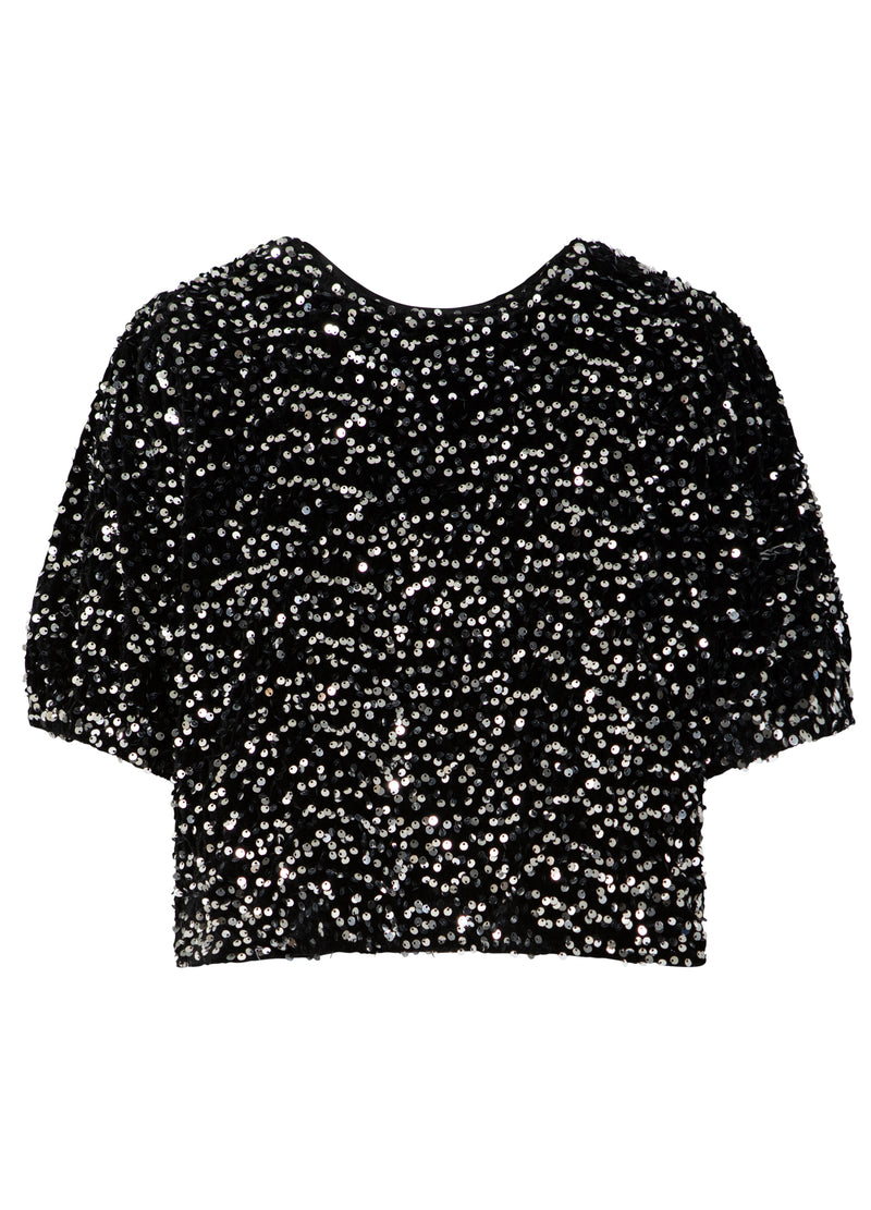 Coster Copenhagen PALIETJAKKE MED BÅND Blazer Black/ silver - 184