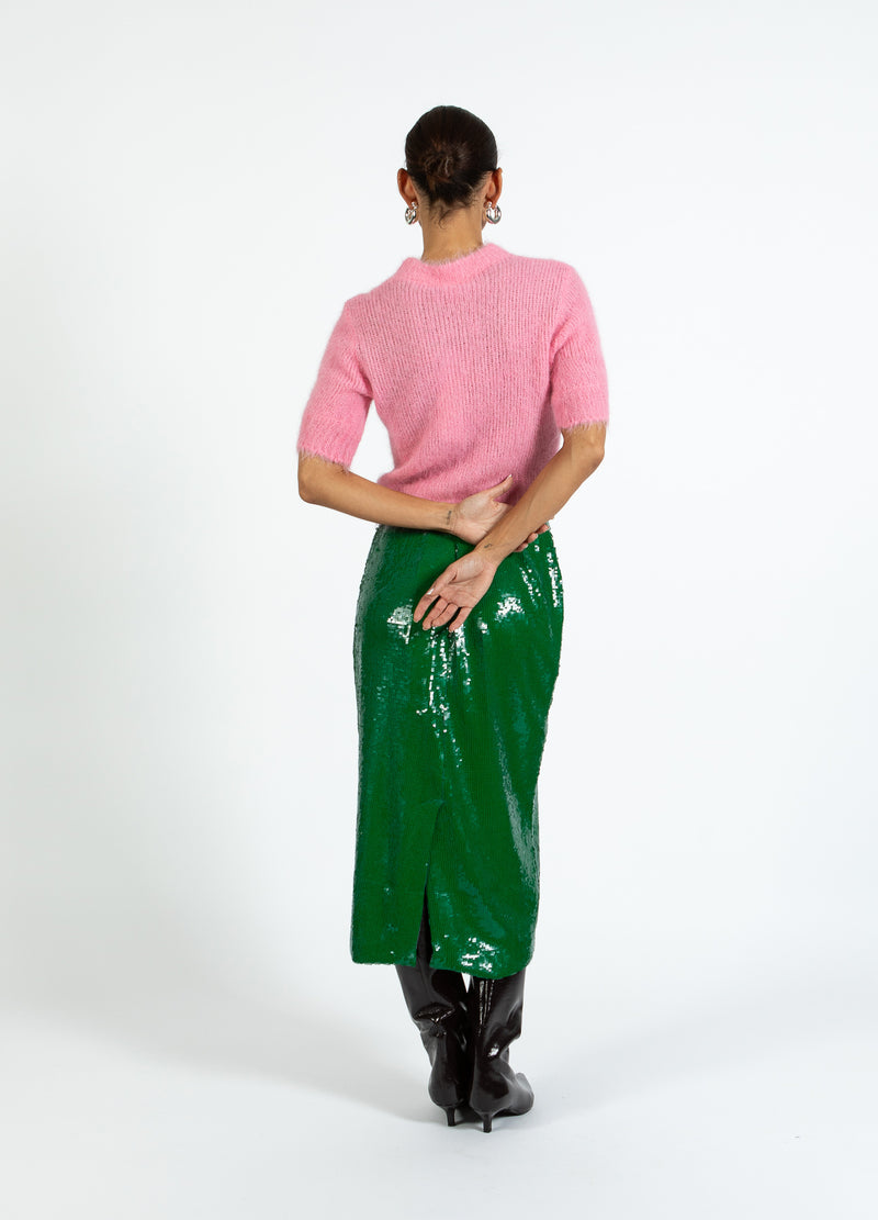 Coster Copenhagen PALIET NEDERDEL Skirt Lush green - 444