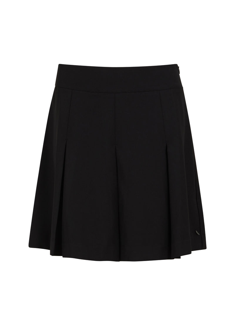 Coster Copenhagen PLISSERET MINI NEDERDEL Skirt Black - 100