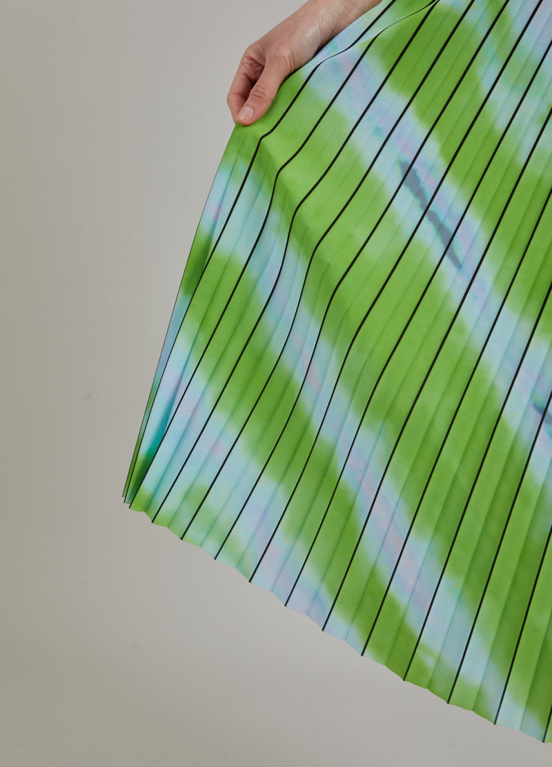 Coster Copenhagen PLISSERET NEDERDEL M. FADED STRIPE PRINT Skirt Faded stripe print - 903