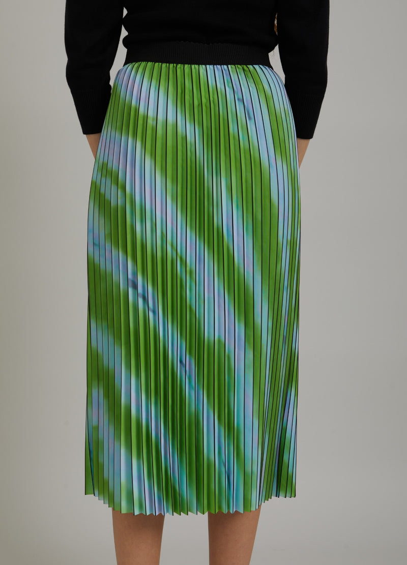 Coster Copenhagen PLISSERET NEDERDEL M. FADED STRIPE PRINT Skirt Faded stripe print - 903