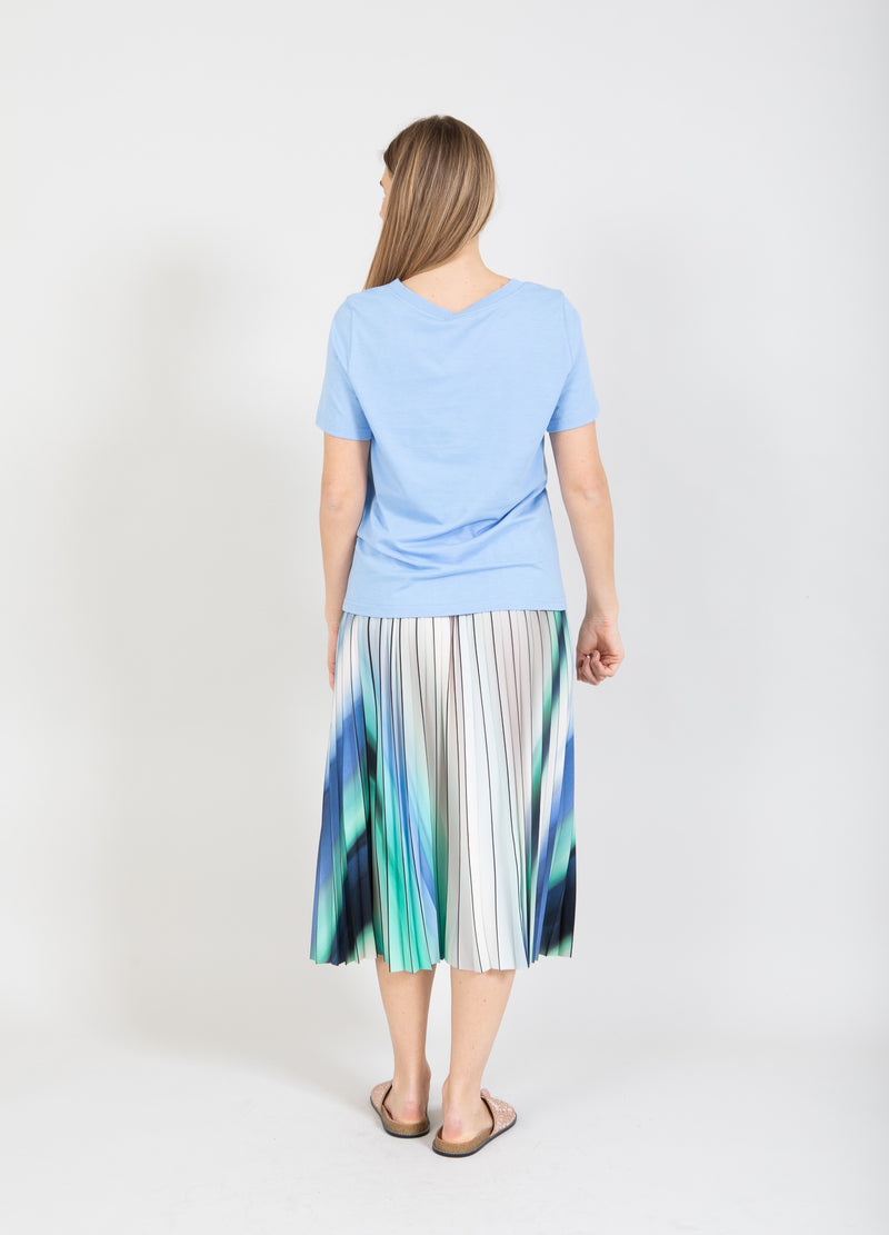Coster Copenhagen PLISSERET NEDERDEL MED PRINT Skirt Gradiant Print - 946