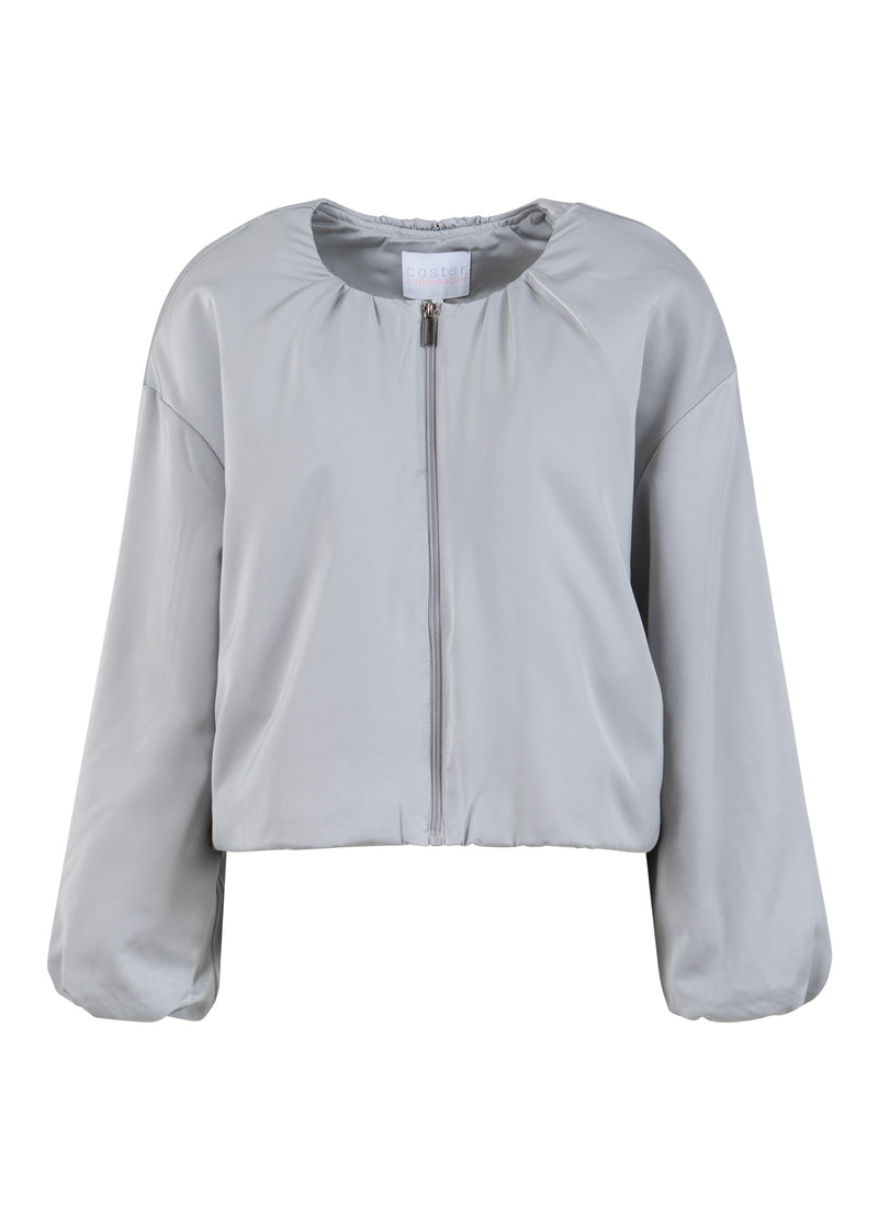 Coster Copenhagen POLSTRET CROPPED JAKKE Outerwear Volcanic grey - 188