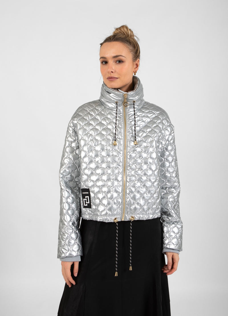 Coster Copenhagen  QUILTET JAKKE Outerwear Silver - 211