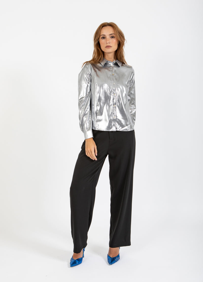 Coster Copenhagen SHIMMER SKJORTE Shirt/Blouse Silver - 211