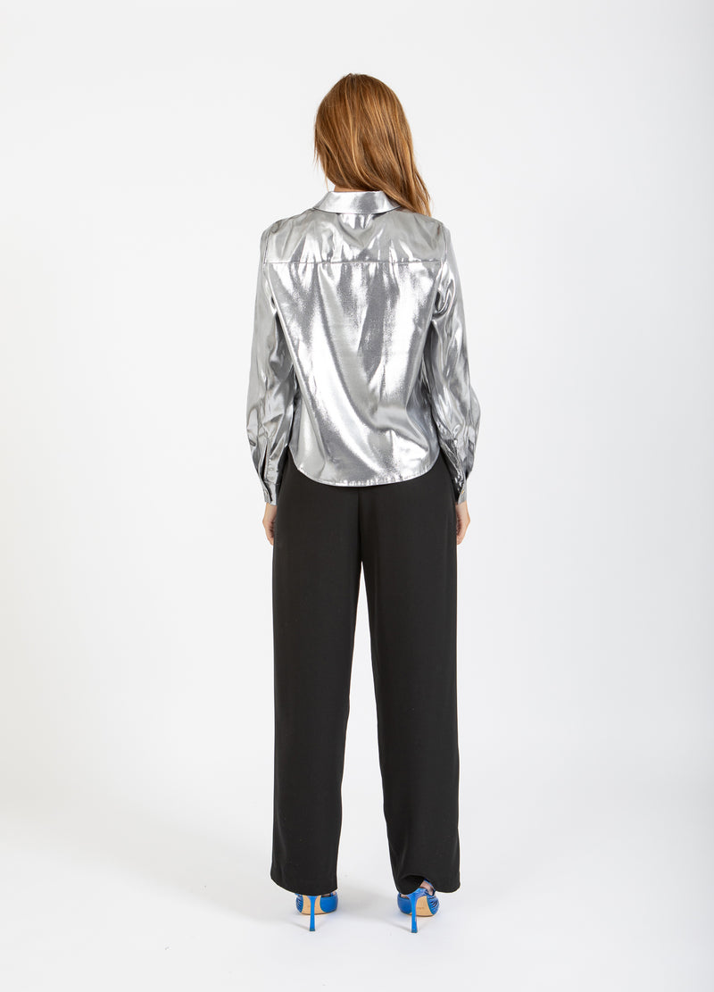 Coster Copenhagen SHIMMER SKJORTE Shirt/Blouse Silver - 211