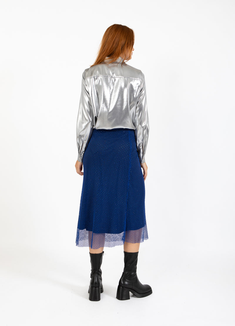 Coster Copenhagen SHIMMER SKJORTE Shirt/Blouse Silver - 211