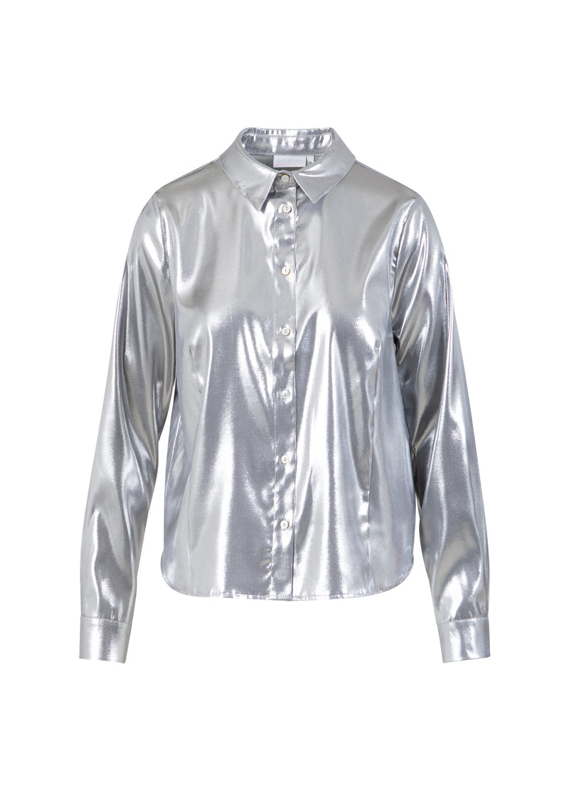 Coster Copenhagen SHIMMER SKJORTE Shirt/Blouse Silver - 211