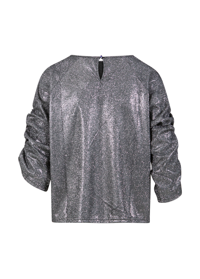 Coster Copenhagen SHIMMER TOP Shirt/Blouse Silver/black - 204