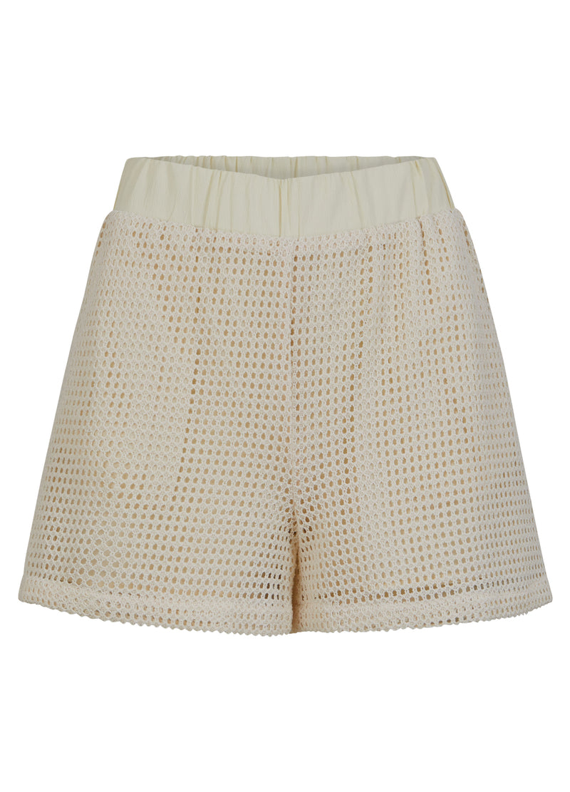 Coster Copenhagen SHORTS I MESH - SILLE FIT Pants Creme - 241