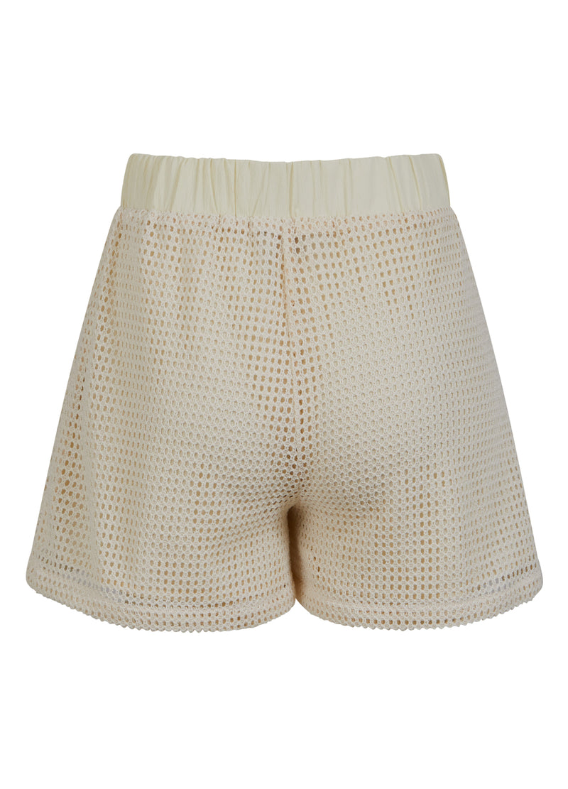 Coster Copenhagen SHORTS I MESH - SILLE FIT Pants Creme - 241