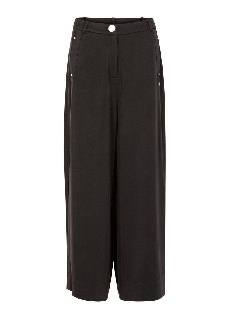 Coster Copenhagen SKINNENDE BREDE BUKSER - PETRA FIT Pants Black - 100