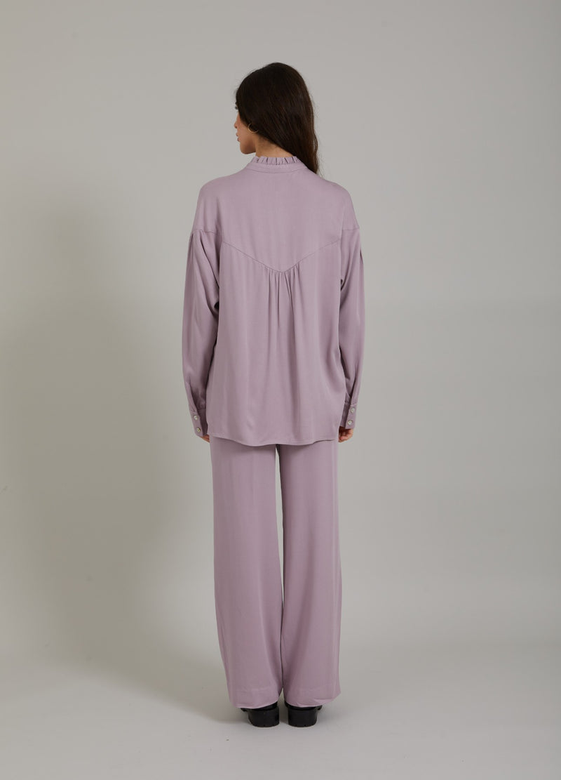 Coster Copenhagen SKJORTE I ECOVERO LENZING VISKOSE Shirt/Blouse Dusty purple - 855