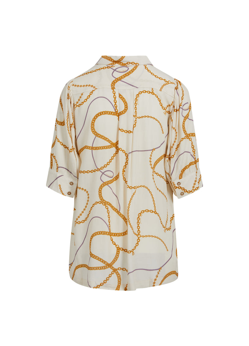 Coster Copenhagen SKJORTE M. 3/4 LÆNGDE ÆRMER OG CHAIN PRINT Shirt/Blouse Chain print - 906