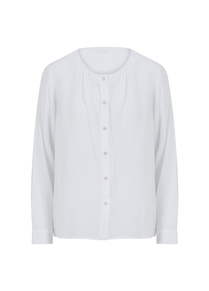 Coster Copenhagen SKJORTE M. SAMMENFALD Shirt/Blouse White - 200