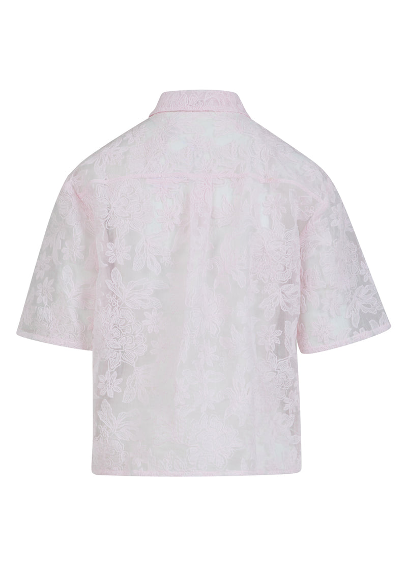 Coster Copenhagen  SKJORTE MED BLONDE Shirt/Blouse Powder rose - 686