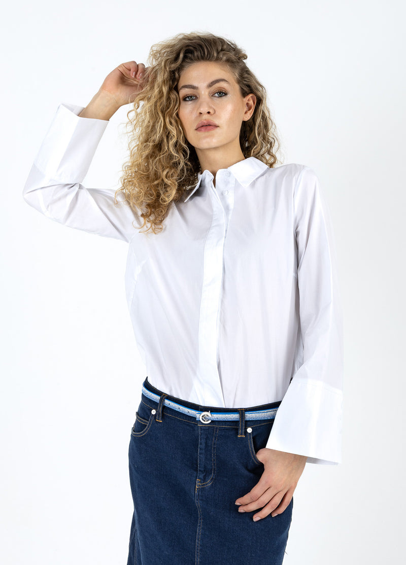 Coster Copenhagen SKJORTE MED LÆG Shirt/Blouse White - 200