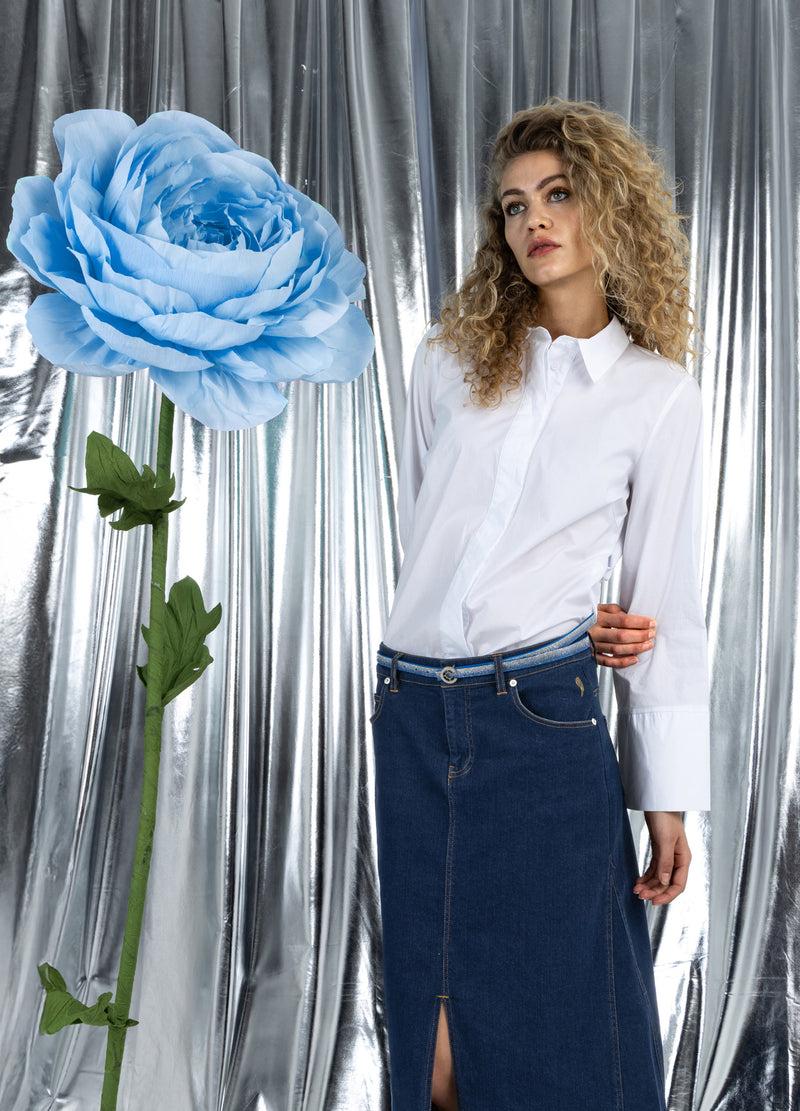 Coster Copenhagen SKJORTE MED LÆG Shirt/Blouse White - 200