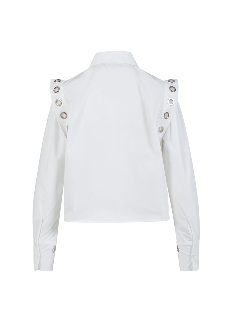 Coster Copenhagen SKJORTE MED METALHULLER Shirt/Blouse White - 200