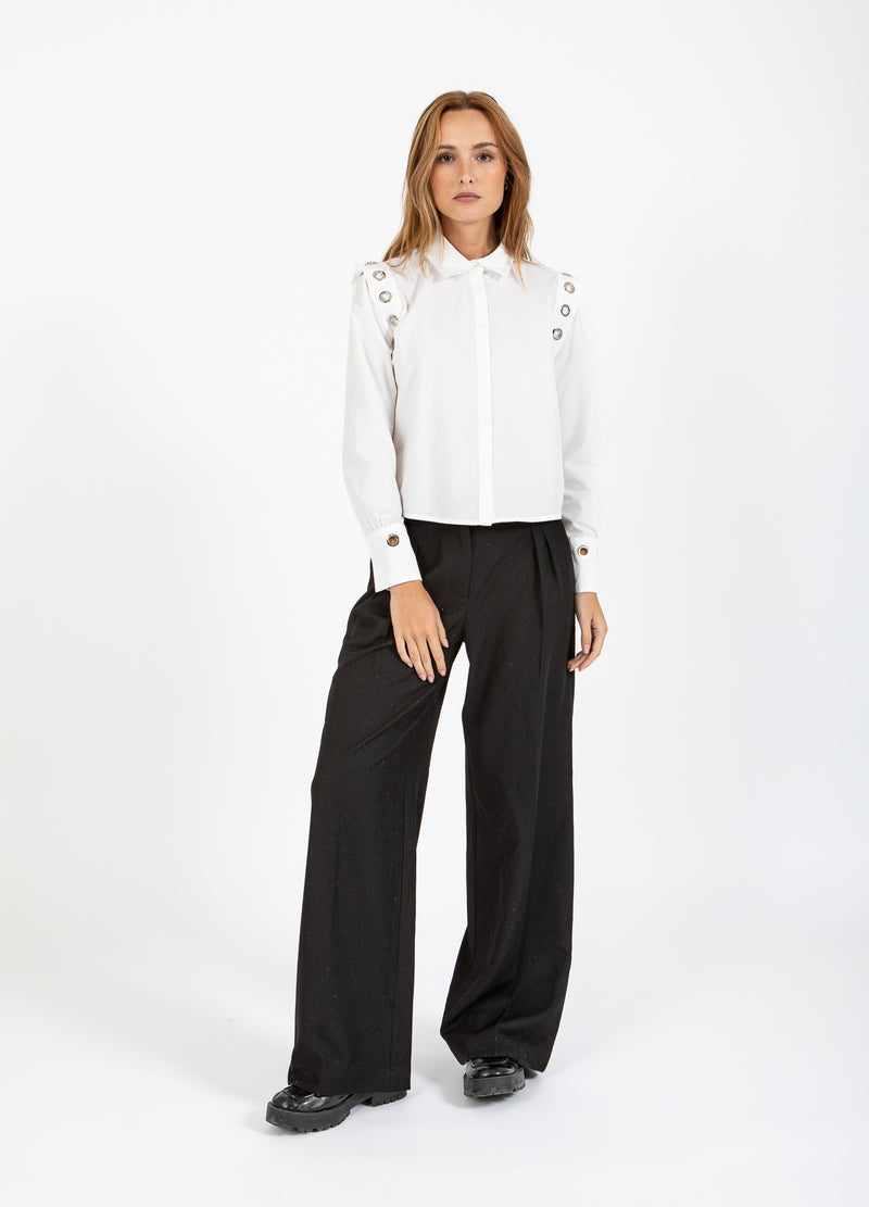 Coster Copenhagen SKJORTE MED METALHULLER Shirt/Blouse White - 200