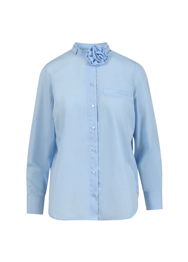 Coster Copenhagen SKJORTE MED ROSEHALSKÆDE Shirt/Blouse Arctic blue - 553