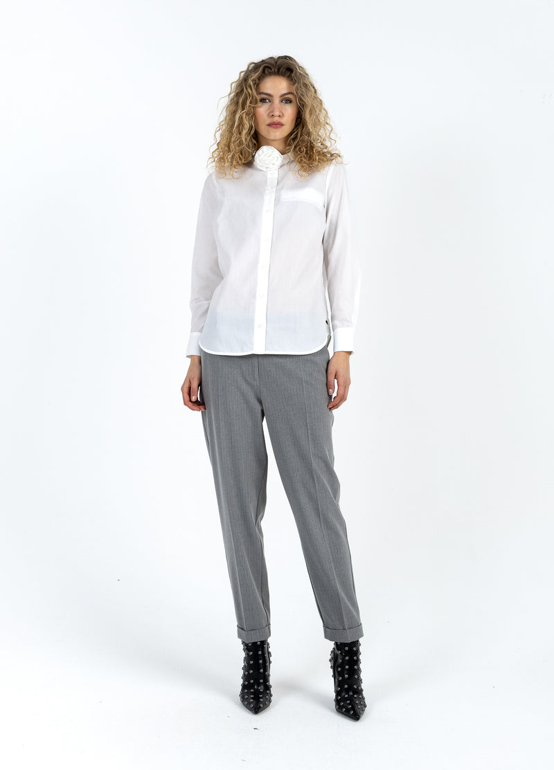 Coster Copenhagen SKJORTE MED ROSE HALSKÆDE Shirt/Blouse White - 200