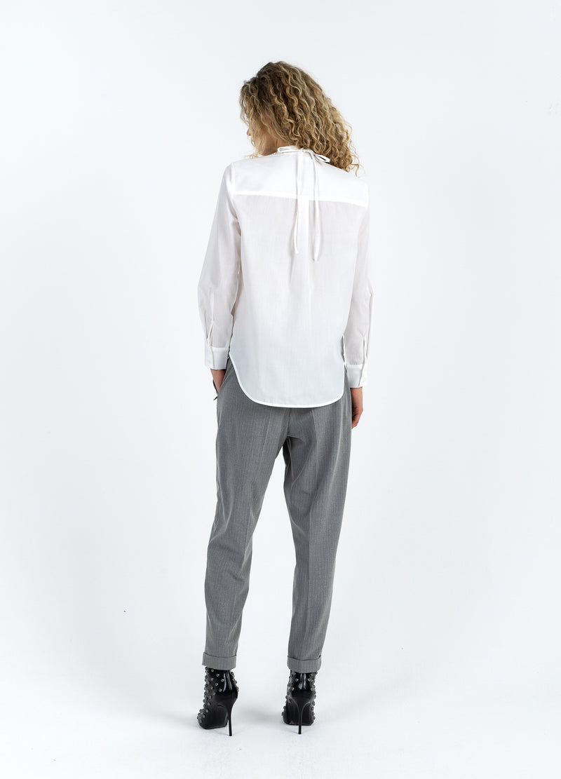Coster Copenhagen SKJORTE MED ROSE HALSKÆDE Shirt/Blouse White - 200