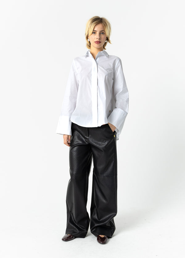 Coster Copenhagen SKJORTE MED RYG-PLISSE Shirt/Blouse White - 200