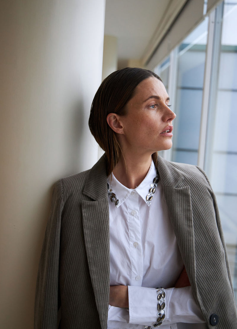 Coster Copenhagen  SKJORTE MED STEN Shirt/Blouse White - 200