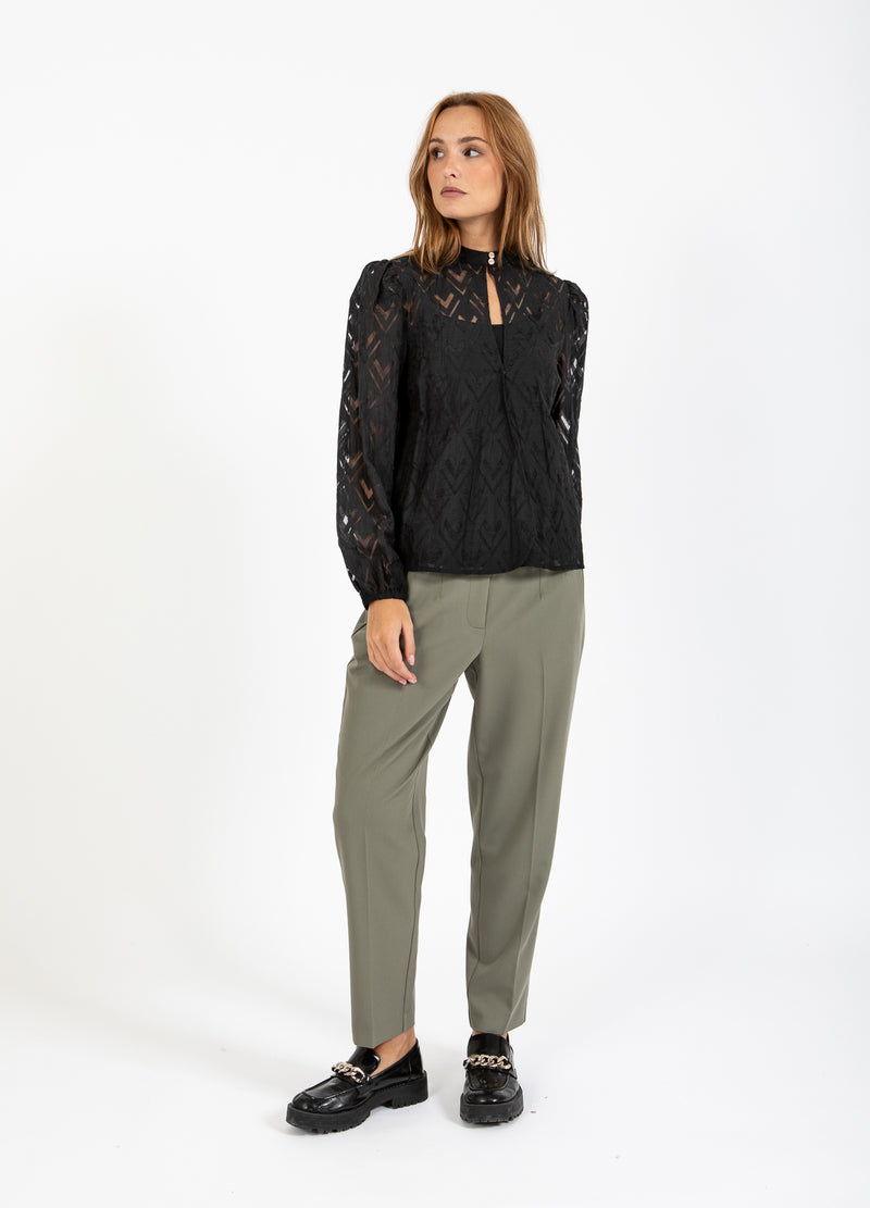 Coster Copenhagen SKJORTE MED V-HALS Shirt/Blouse Black - 100