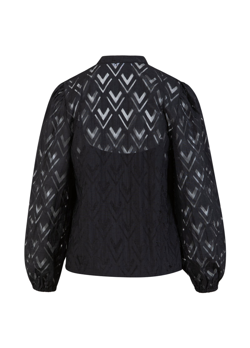 Coster Copenhagen SKJORTE MED V-HALS Shirt/Blouse Black - 100