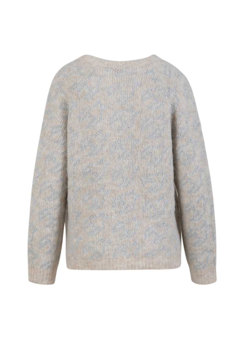 Coster Copenhagen SØLV HOUNDSTOOTH STRIK Knitwear Creme/silver - 273