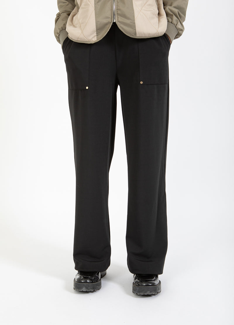 Coster Copenhagen SPORTY BUKSER - SILLE FIT Pants Black - 100