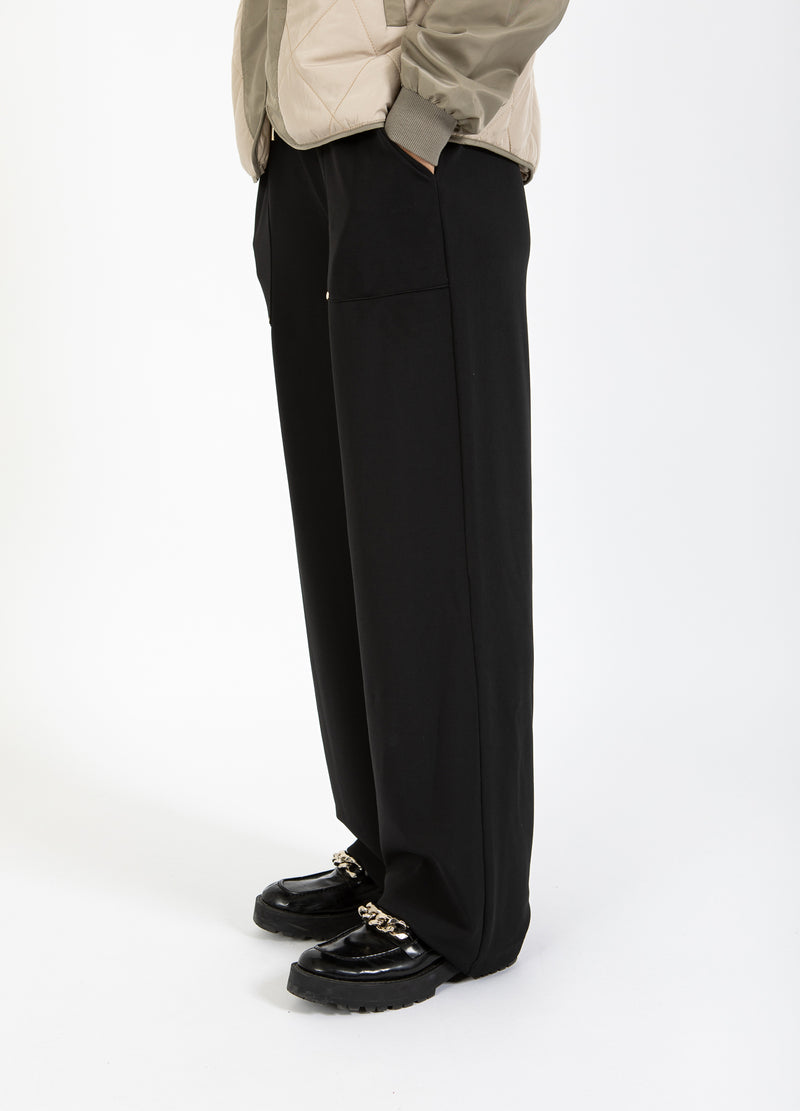 Coster Copenhagen SPORTY BUKSER - SILLE FIT Pants Black - 100