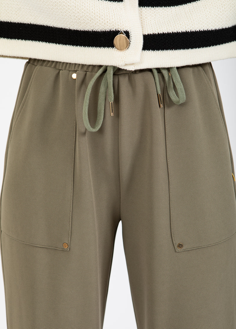 Coster Copenhagen SPORTY BUKSER - SILLE FIT Pants Dusty olive - 479