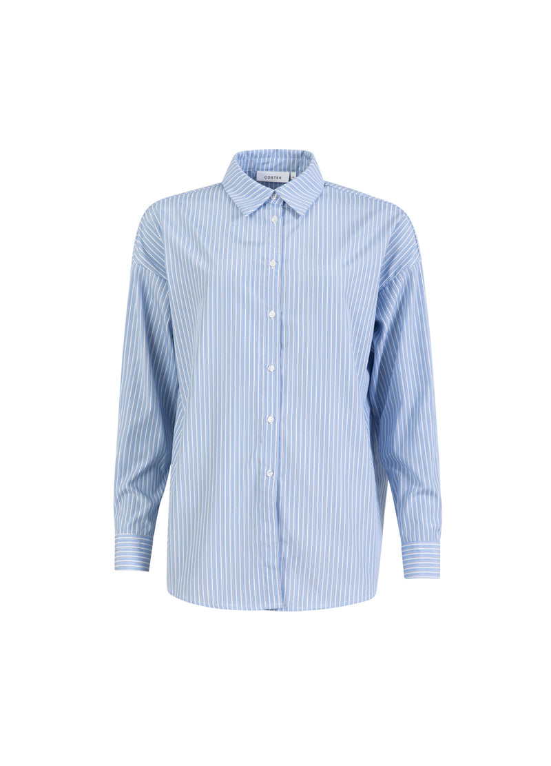 Coster Copenhagen STRIBET SKJORTE Shirt/Blouse Light Blue Stripe - 515