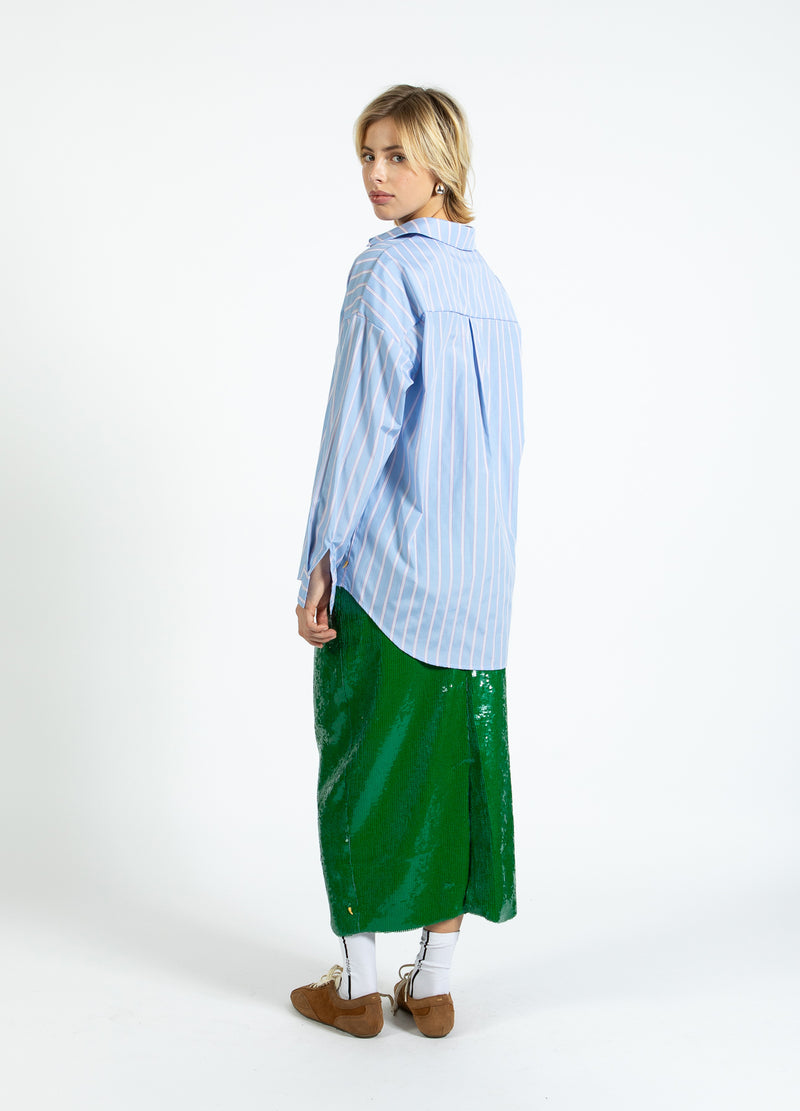 Coster Copenhagen STRIBET SKJORTE Shirt/Blouse Light blue/pink stripe - 525