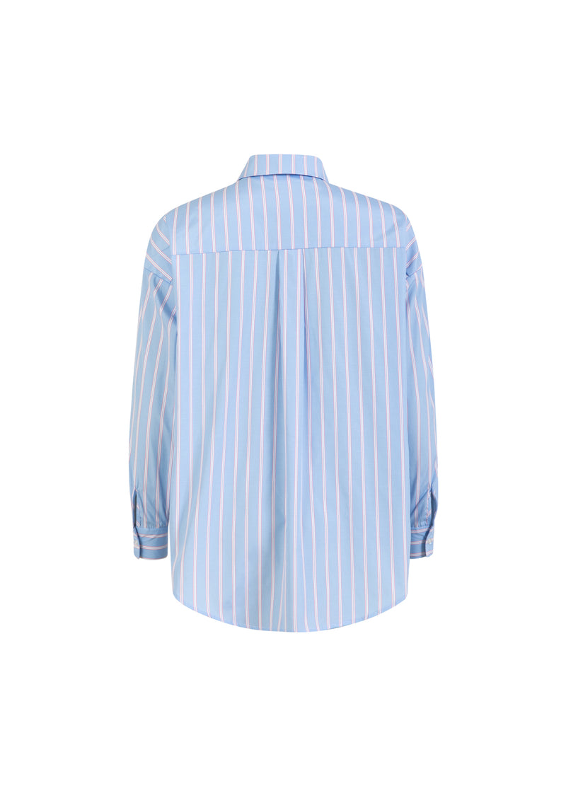 Coster Copenhagen STRIBET SKJORTE Shirt/Blouse Light blue/pink stripe - 525