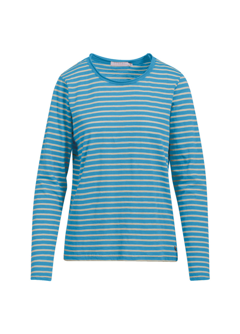 Coster Copenhagen STRIBET T-SHIRT M. LANGE ÆRMER Shirt/Blouse Sporty blue stripe - 511
