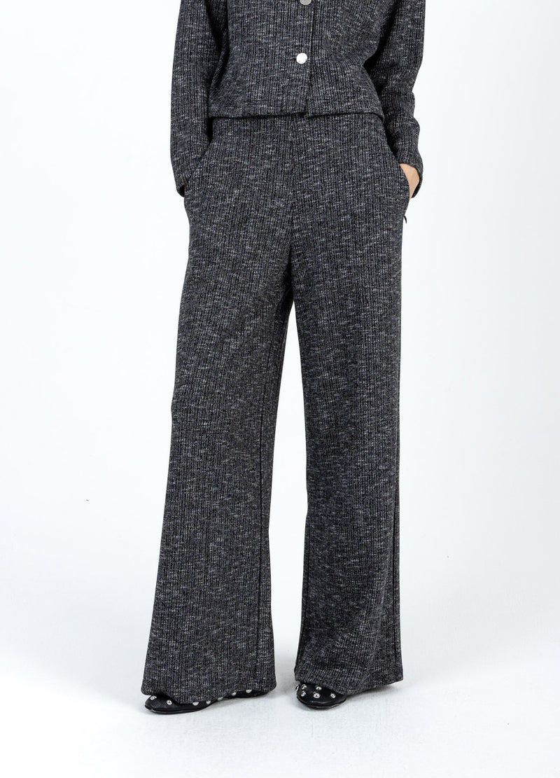 Coster Copenhagen STRIKBUKSER Knitwear Black/grey mix - 106