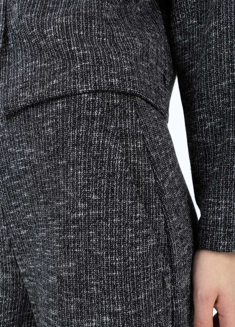 Coster Copenhagen STRIKBUKSER Knitwear Black/grey mix - 106
