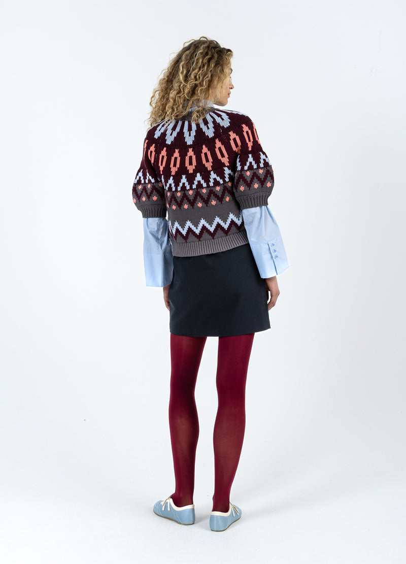 Coster Copenhagen STRIKKET LYNLÅSJAKKE Knitwear Mix - 999