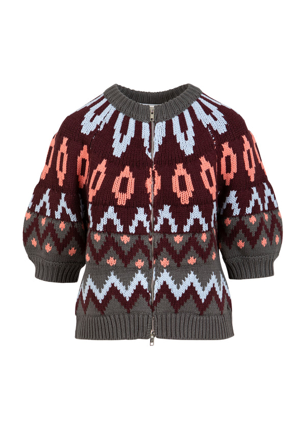 Coster Copenhagen STRIKKET LYNLÅSJAKKE Knitwear Mix - 999