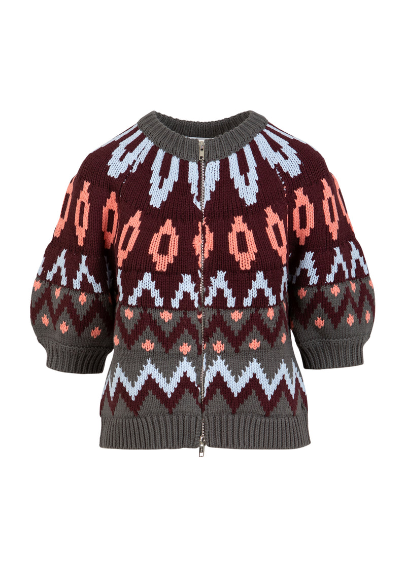 Coster Copenhagen STRIKKET LYNLÅSJAKKE Knitwear Mix - 999