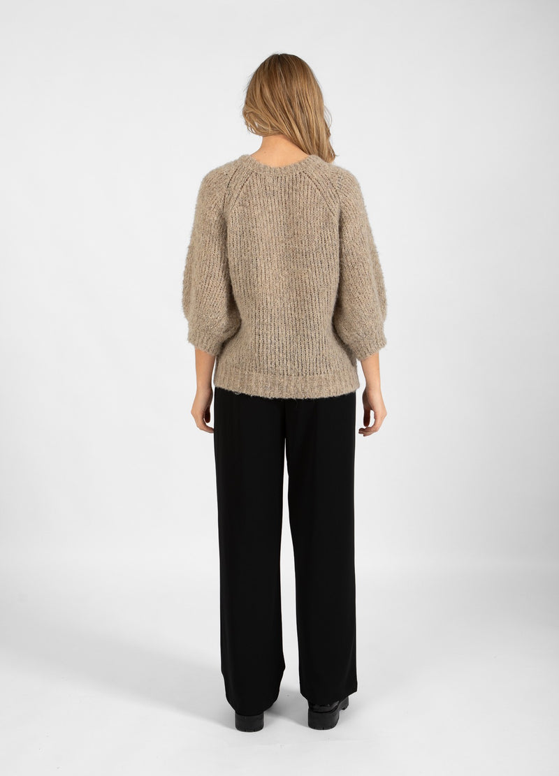 Coster Copenhagen  STRIK MED BALLONÆRMER Knitwear Pale sand - 885