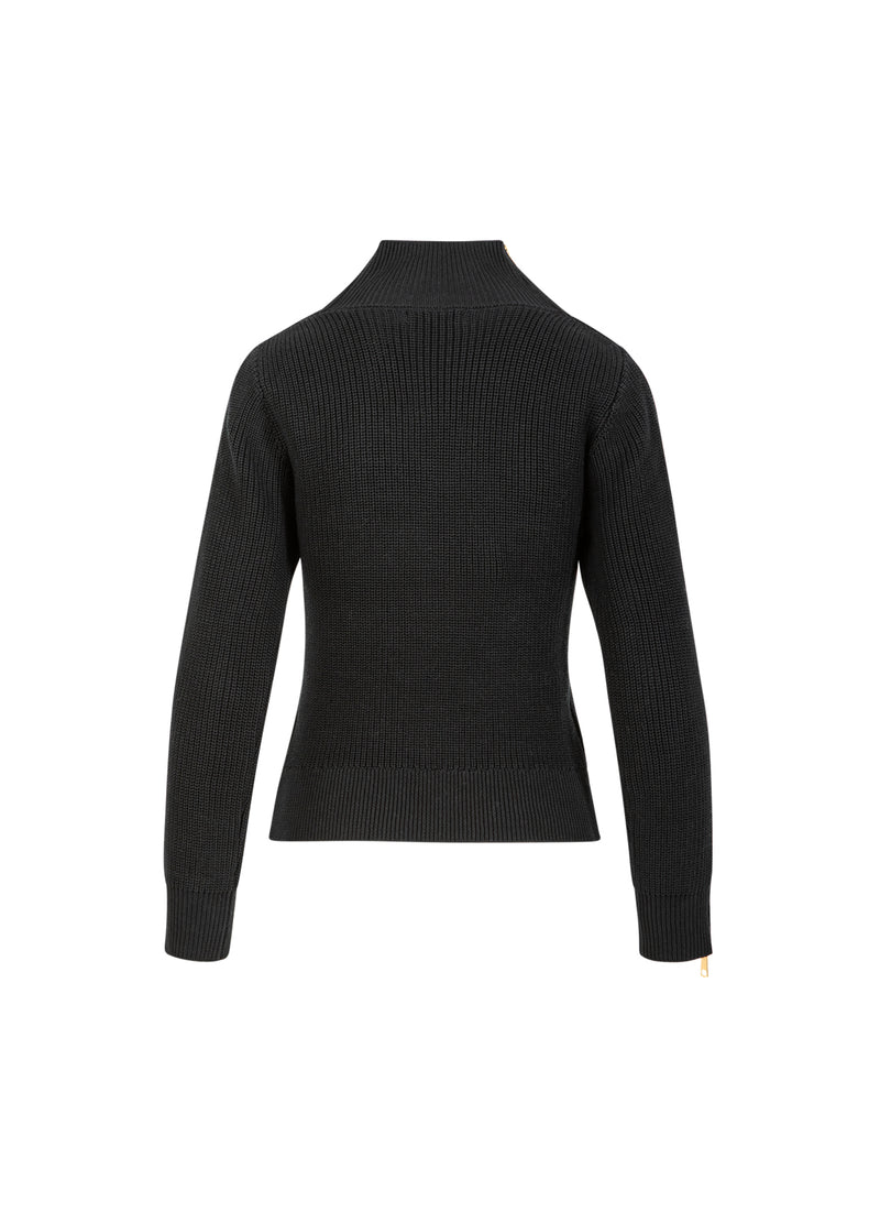 Coster Copenhagen STRIK MED HØJ HALS OG LYNLÅS Knitwear