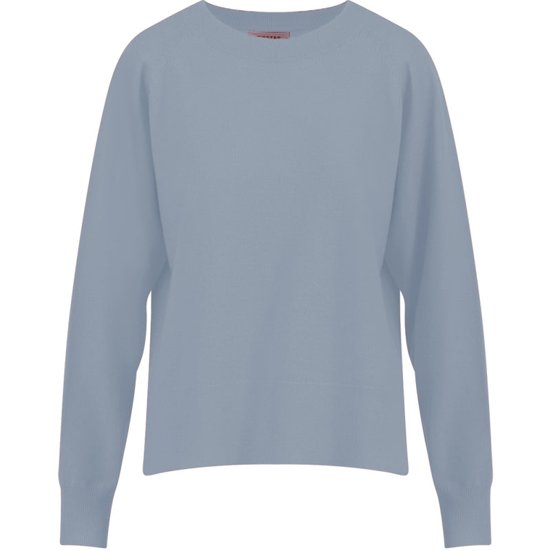 Coster Copenhagen STRIK MED RUND HALS - COMFY KNIT Knitwear Ice blue - 544