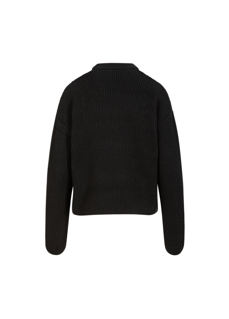 Coster Copenhagen STRIK MED SØLVPERLER Knitwear Black - 100