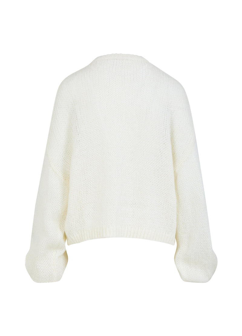 Coster Copenhagen  STRIK MED STORT EMBLEM Knitwear Creme - 241