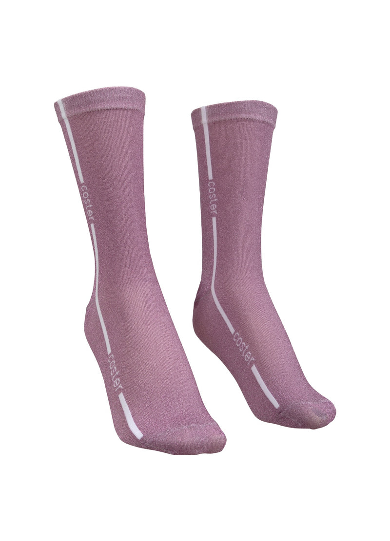 Coster Copenhagen STRØMPER MED GLIMMER Accessories Magenta glitter - 687